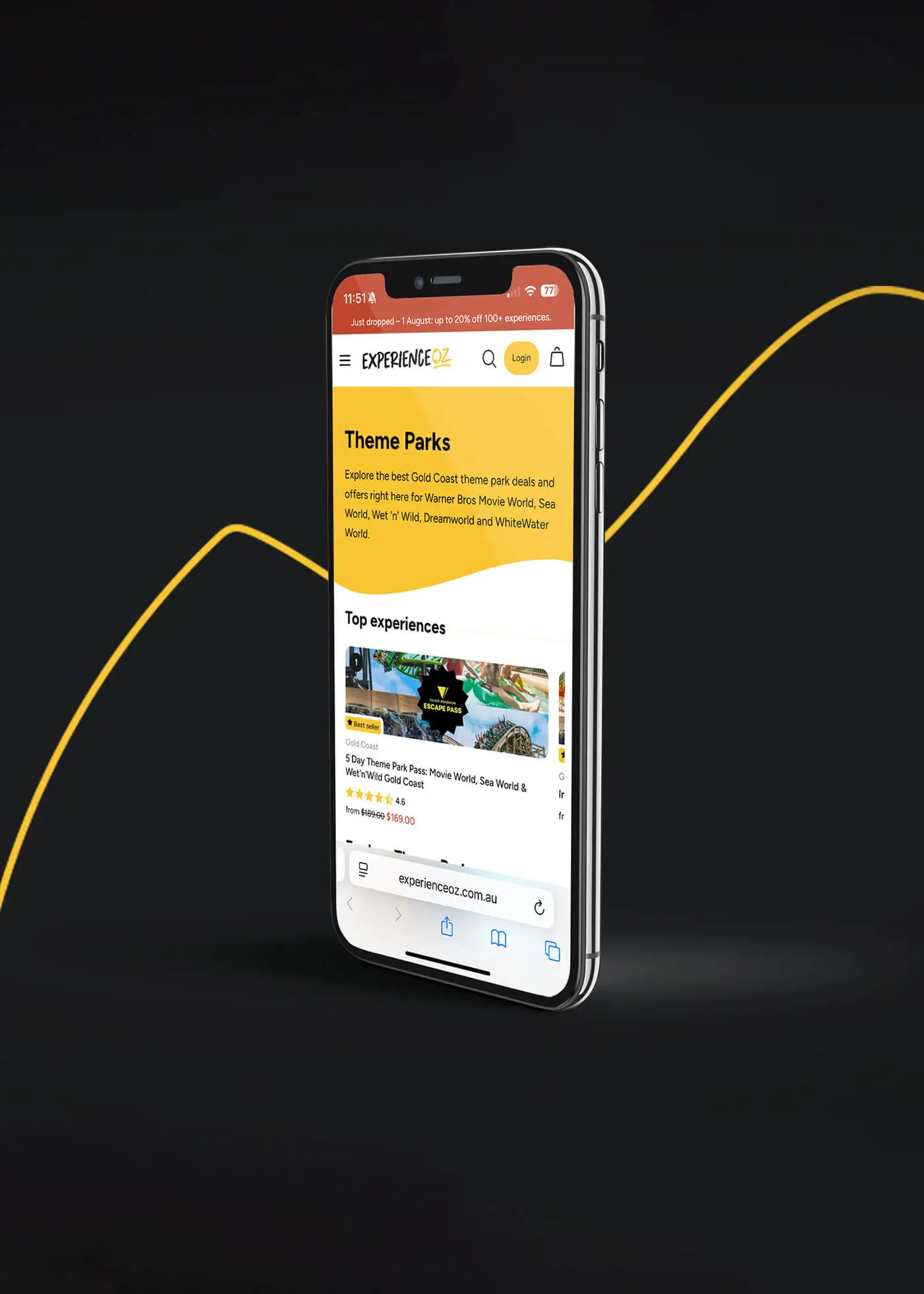 Experience Oz — Consumer facing booking platform