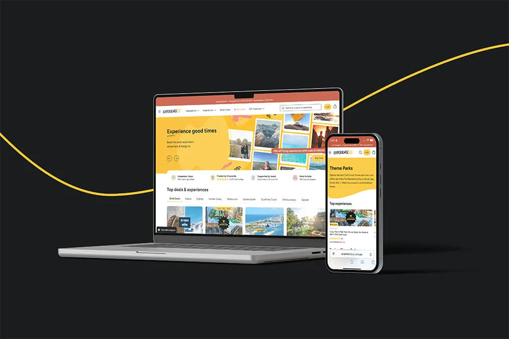 Experience Oz — Consumer facing booking platform