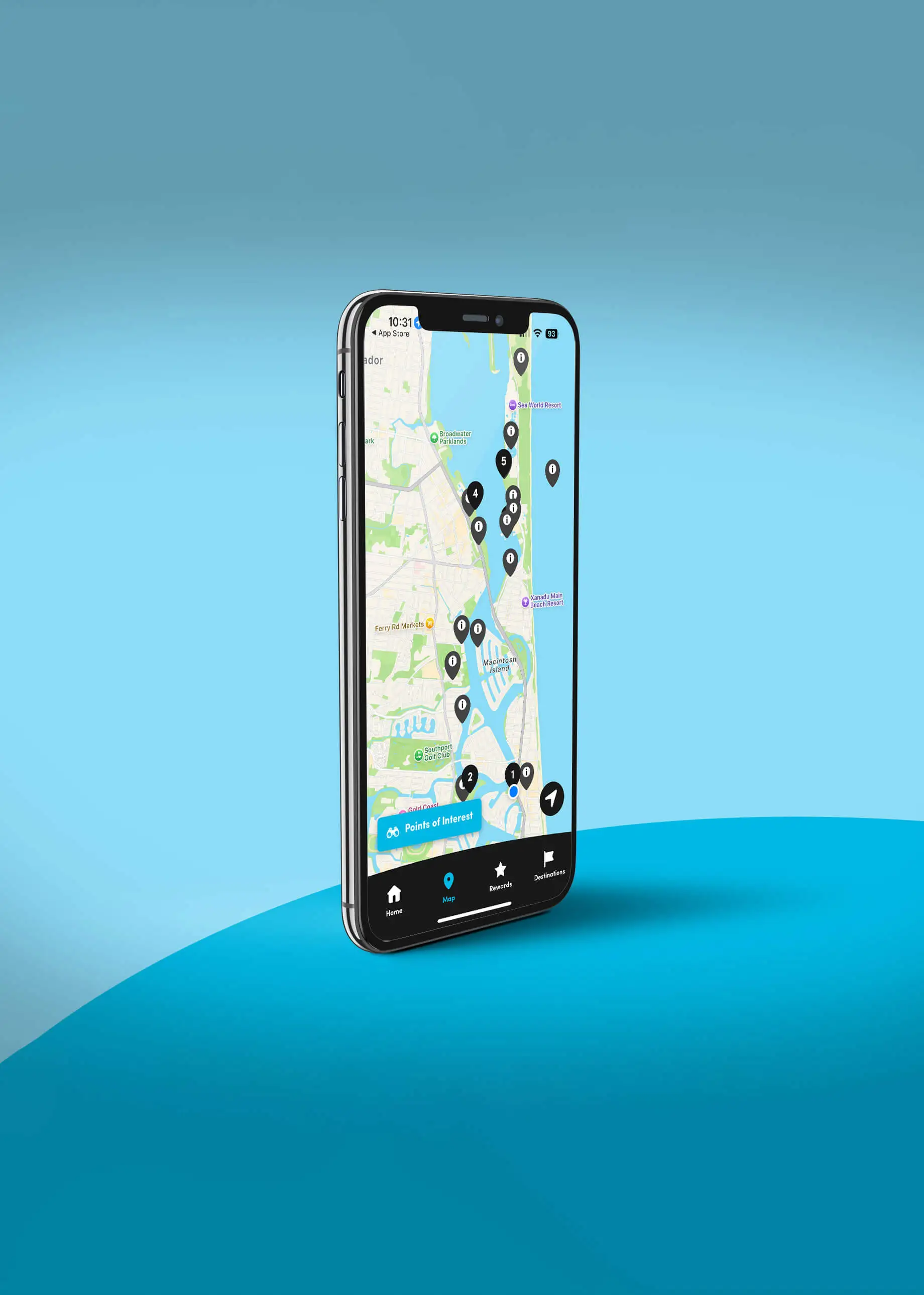 HOPO Sightseeing & Rewards App — Native app